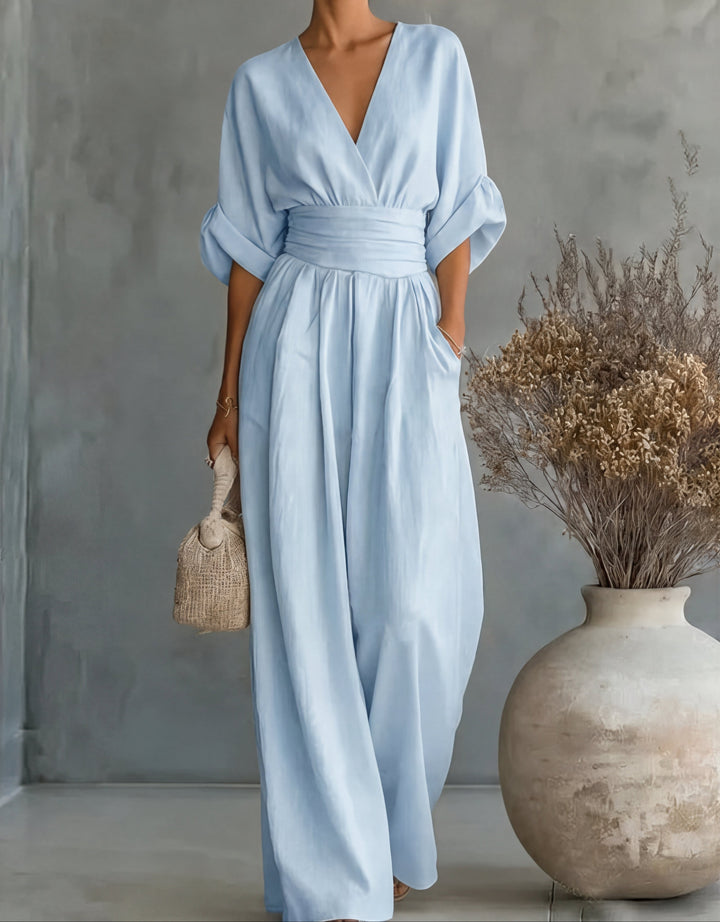 Alyna | Elegant Wide Leg Jumpsuit