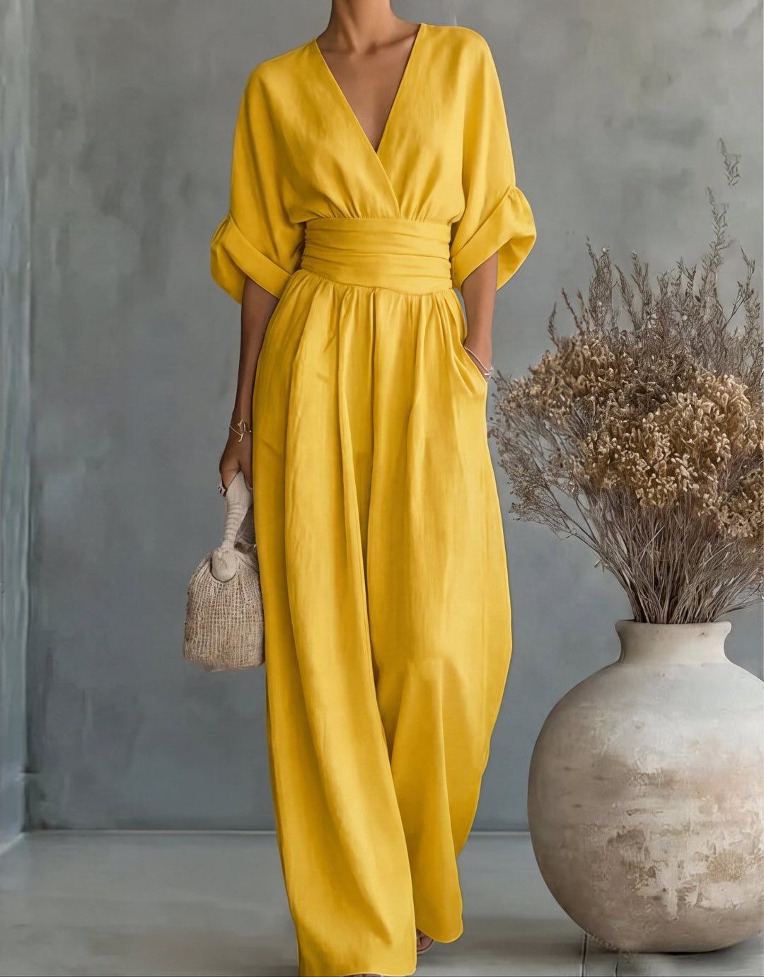 Alyna | Elegant Wide Leg Jumpsuit