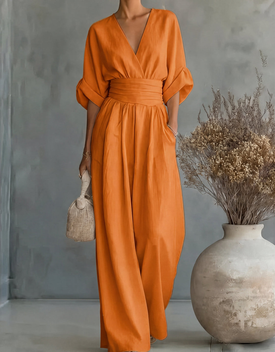 Alyna | Elegant Wide Leg Jumpsuit