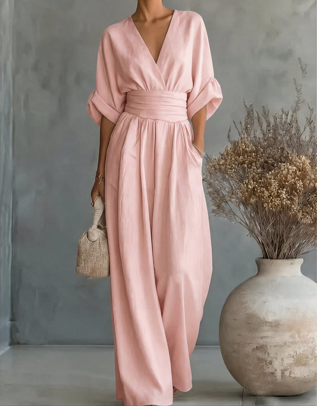 Alyna | Elegant Wide Leg Jumpsuit