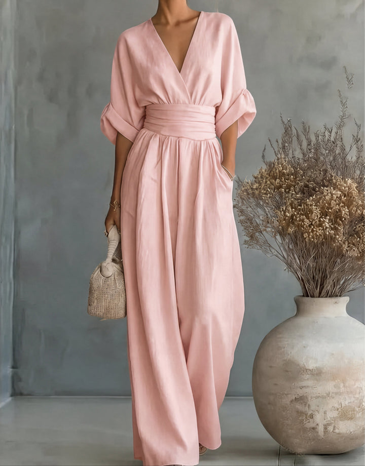 Alyna | Elegant Wide Leg Jumpsuit
