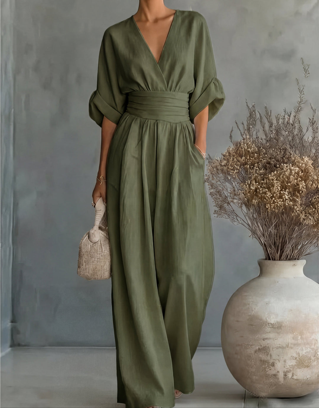 Alyna | Elegant Wide Leg Jumpsuit