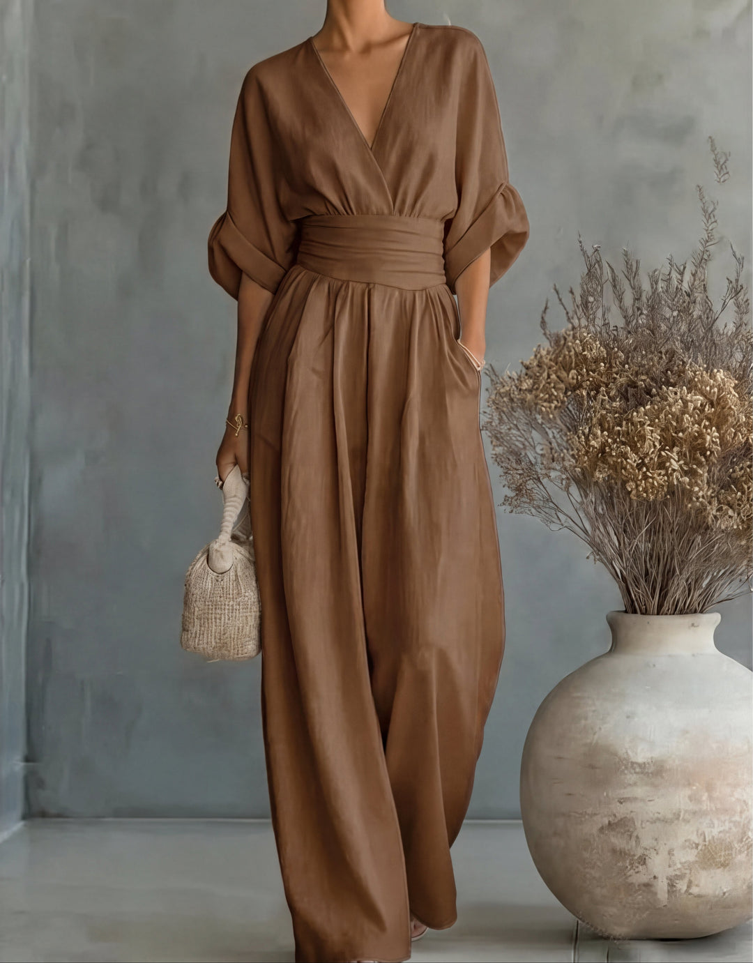 Alyna | Elegant Wide Leg Jumpsuit
