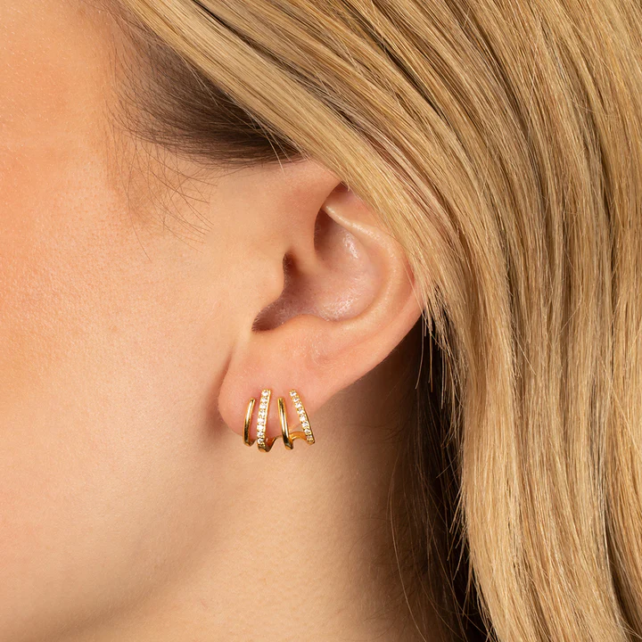 Iris - Spiral Ear Cuff Earrings