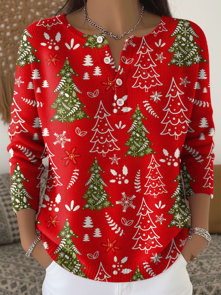 Sandra | Christmas Jumper with Buttons