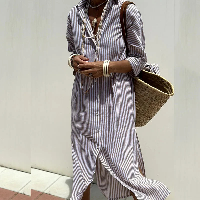 Sepora | Elegant Striped Summer Dress