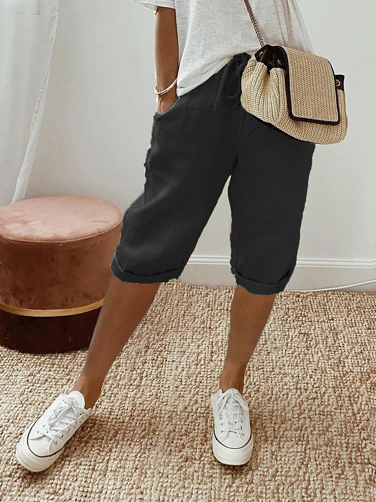 Celine | Relaxed Casual Cotton Shorts