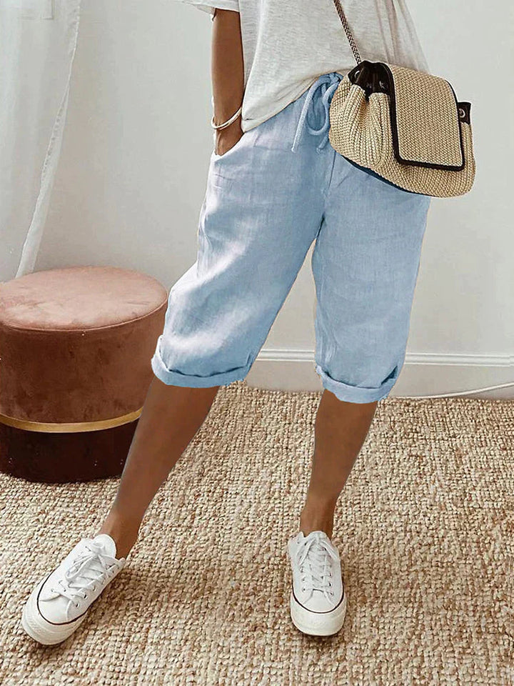Celine | Relaxed Casual Cotton Shorts