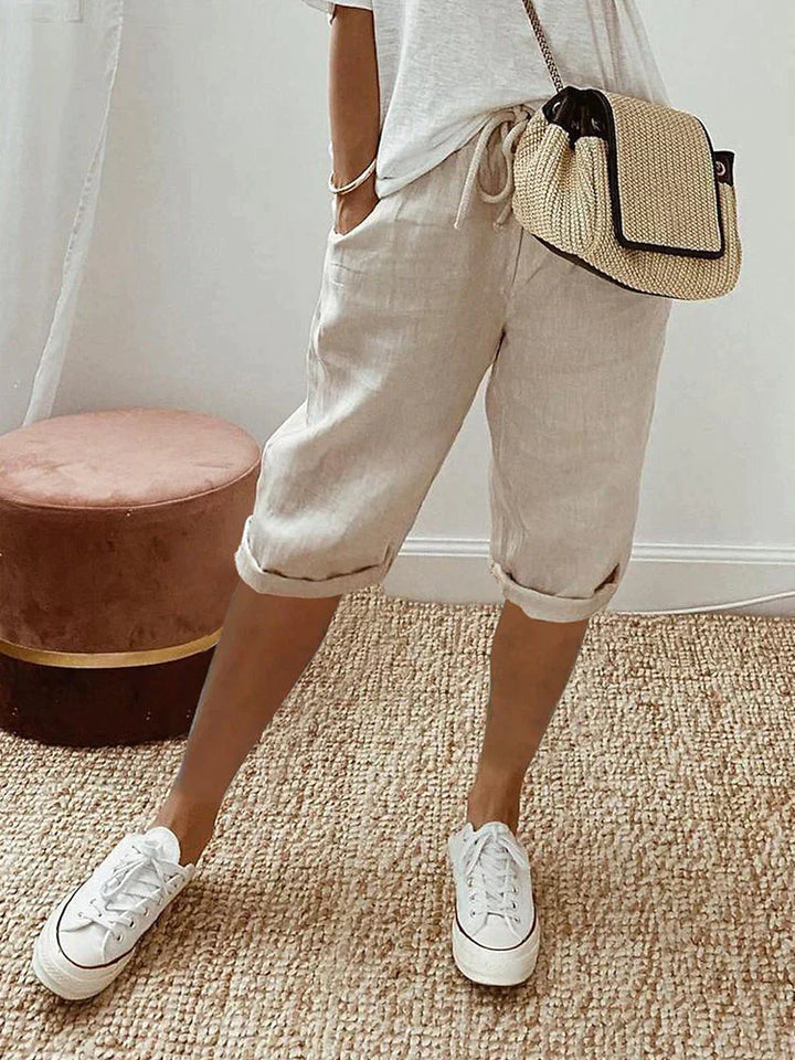 Celine | Relaxed Casual Cotton Shorts