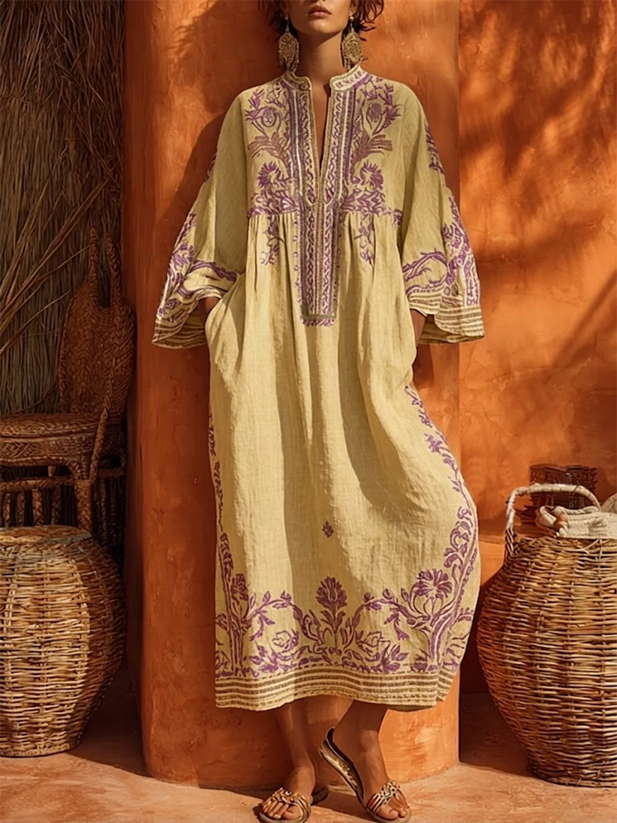 Amelia | Embroidered Maxi Dress