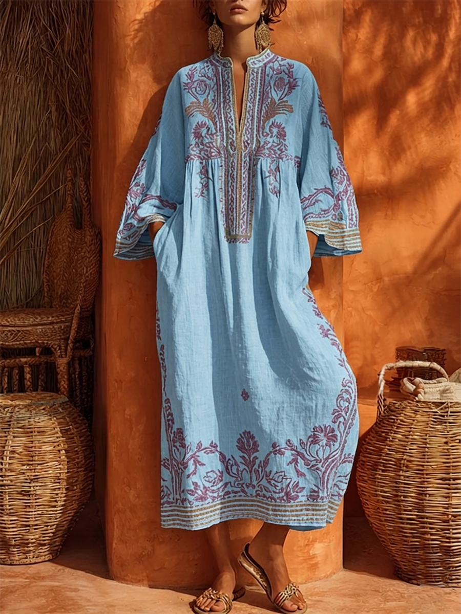Amelia | Embroidered Maxi Dress