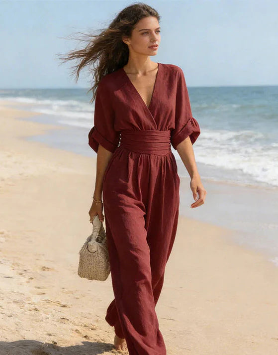 Alyna | Elegant Wide Leg Jumpsuit