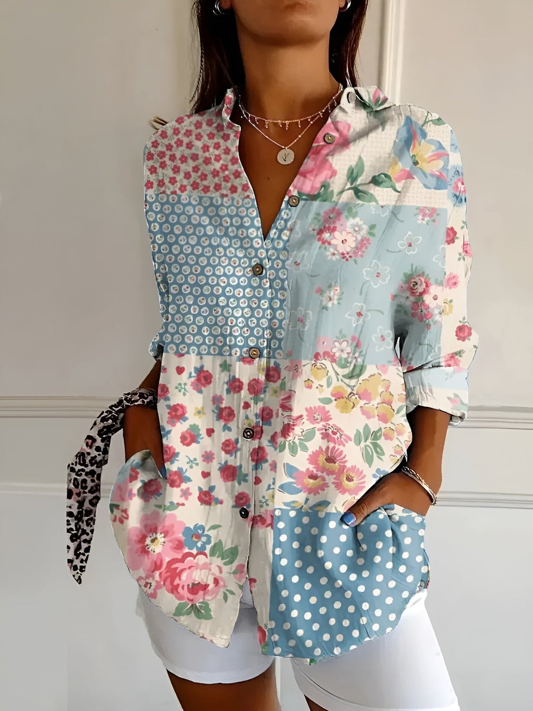 Mindy | Vintage Floral Blouse