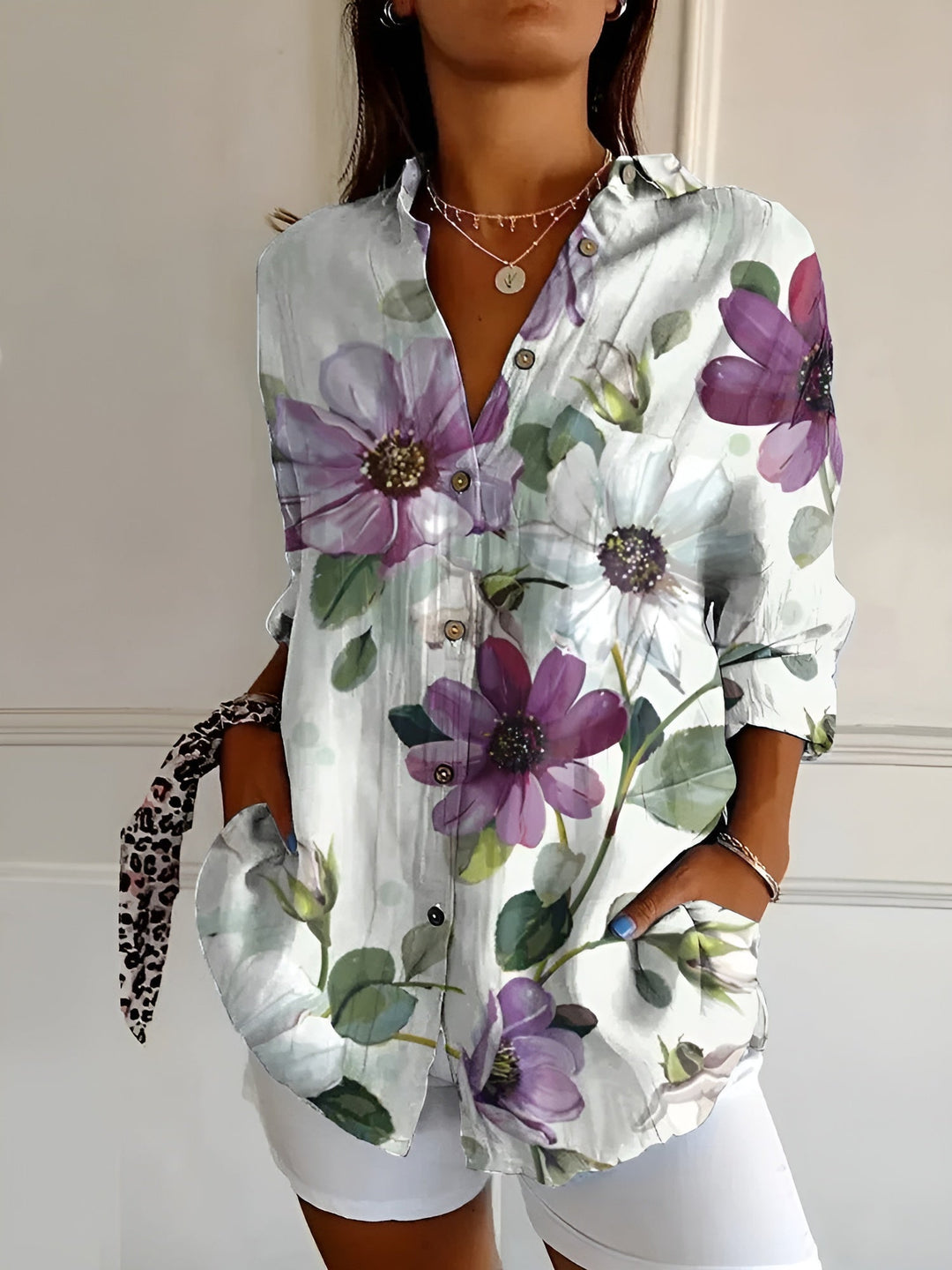 Mindy | Vintage Floral Blouse