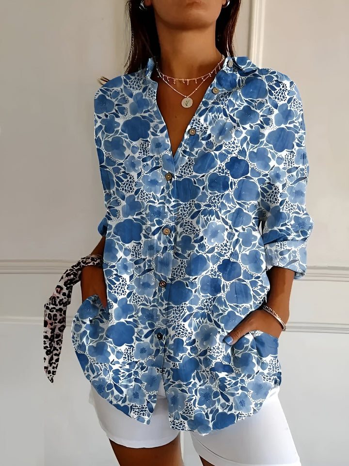 Mindy | Vintage Floral Blouse