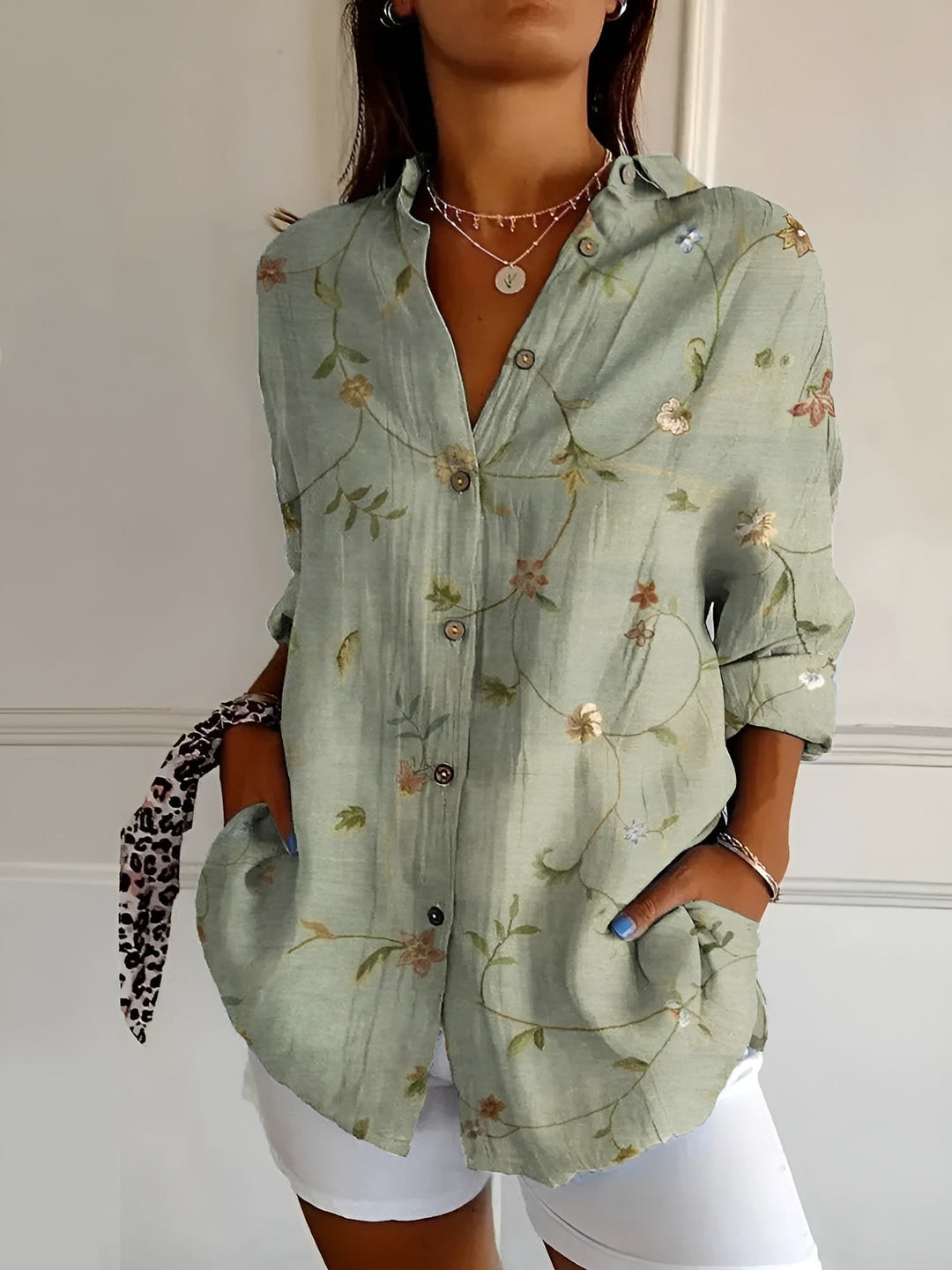 Mindy | Vintage Floral Blouse
