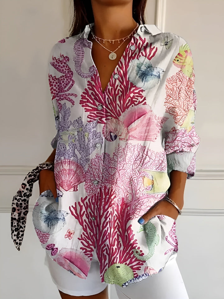 Mindy | Vintage Floral Blouse